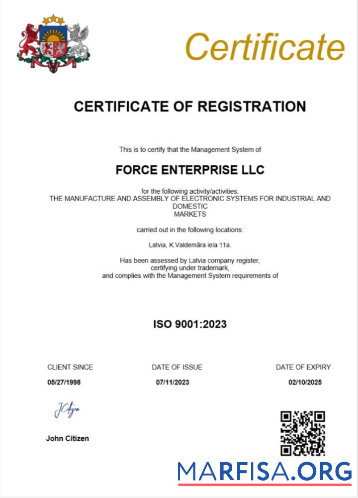 Blank Latvia company registration certificate Word and PDF template